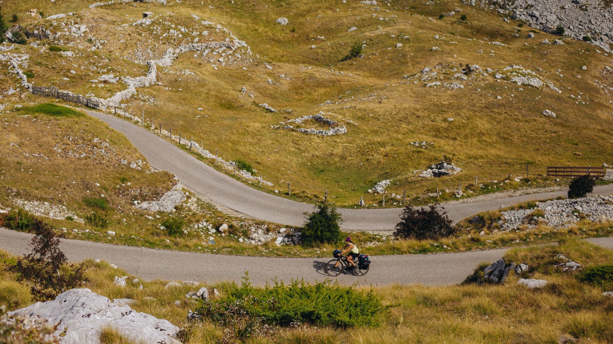 Bikepacking on mountain roads 10
