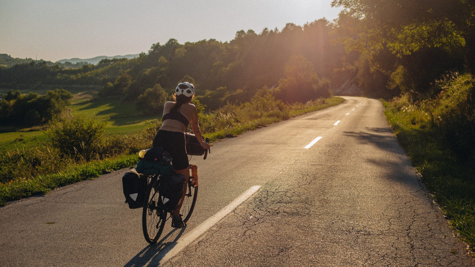 Bikepacking on mountain roads 6